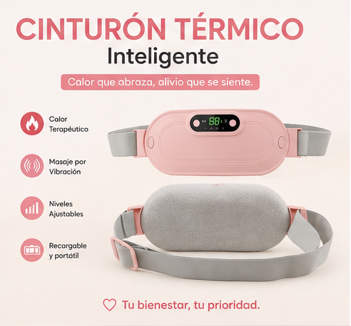 cinturón térmico para cólicos menstruales