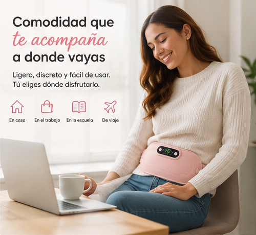cinturón térmico para cólicos menstruales