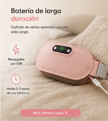 cinturón térmico para cólicos menstruales