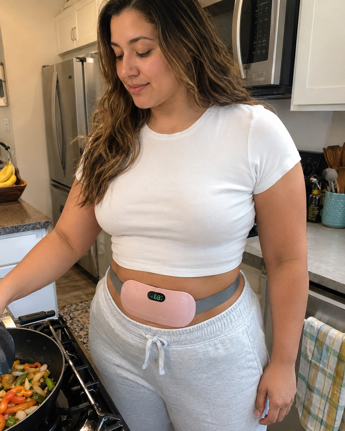 cinturón térmico para cólicos menstruales