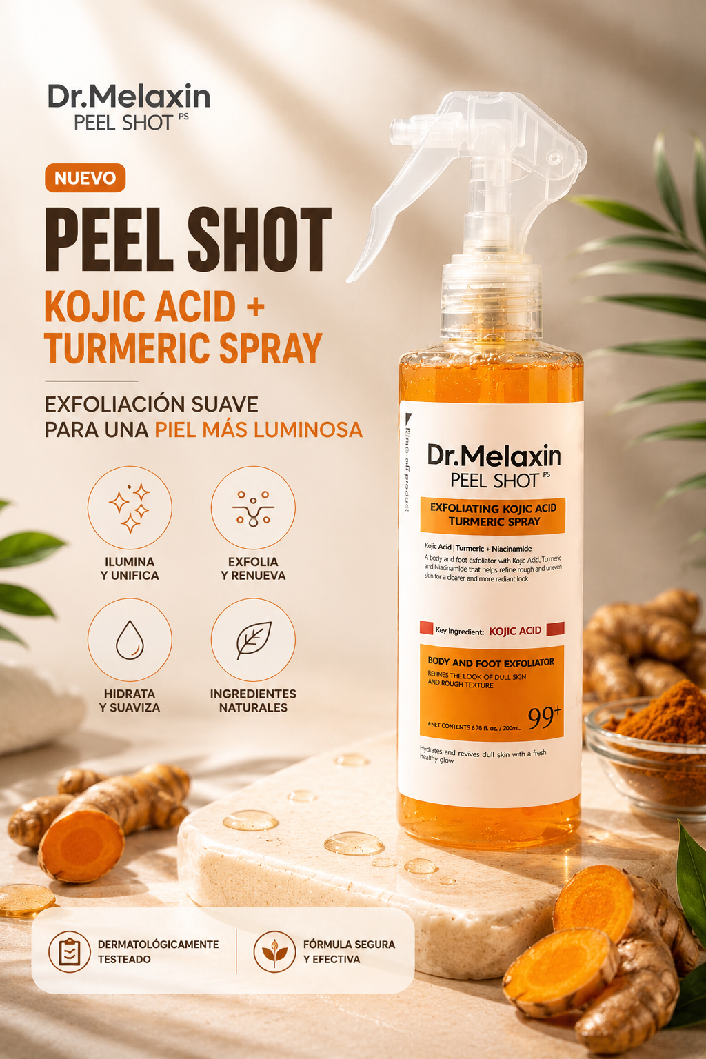 exfoliante corporal Dr. Melaxin