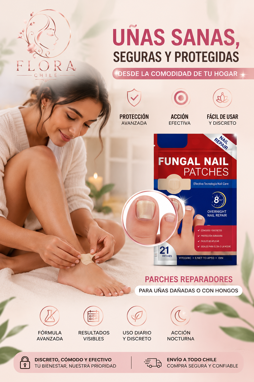 parches para hongos en uñas de pies