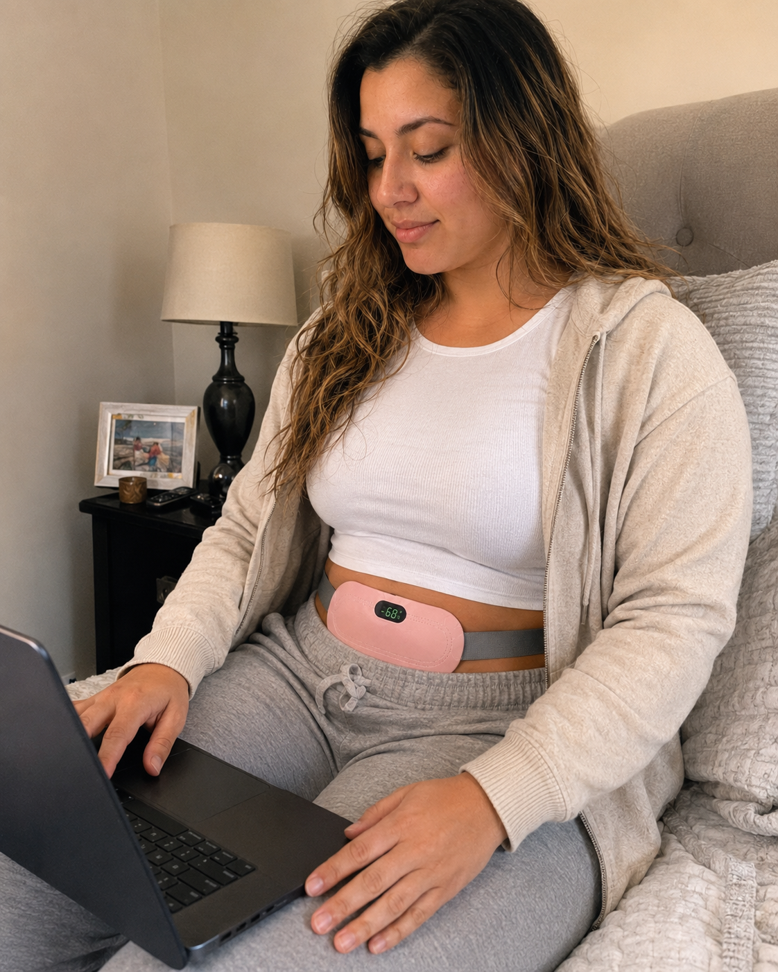 cinturón térmico para cólicos menstruales
